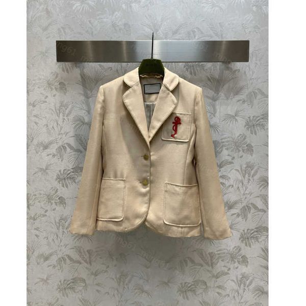23ss womens designer clothing womens jacket heavy anchor embroidered pocket suit jacket jacket women clothes a1, Black;brown
23ss womens designer clothing womens jacket heavy anchor embroidered pocket suit jacket jacket women clothes a1, Black;brown