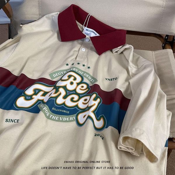 women's tshirt american retro 2023 summer polo collar short sleeved tshirt female ins trendy brand loose slim couple half 230721, White
women's tshirt american retro 2023 summer polo collar short sleeved tshirt female ins trendy brand loose slim couple half 230721, White