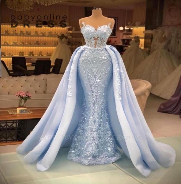 stunning light sky blue mermaid prom dresses with detachable skirt backless sweetheart illusion appliques beads sequins long 9452400, Black
stunning light sky blue mermaid prom dresses with detachable skirt backless sweetheart illusion appliques beads sequins long 9452400, Black