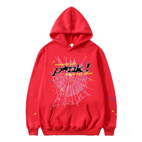 hoodie spider 555 hoodie mens hoodie men's hoodies sweatshirts pullover red spder young thug hoodies men shoe printing spider web sweat, Black