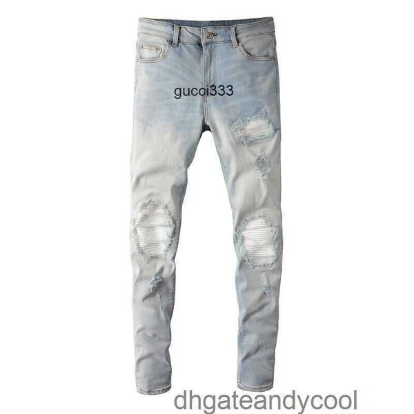 old amirly denim jeans designer holes pants man high street do fashion brand light color wash water white patch fit casual jeans with small, Blue
old amirly denim jeans designer holes pants man high street do fashion brand light color wash water white patch fit casual jeans with small, Blue