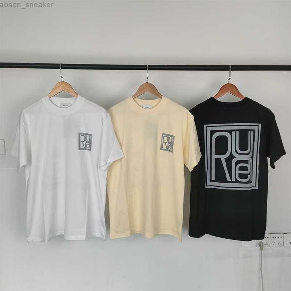 2023 new square rhude t-shirt men women vintage summer rhude style t shirt tee, White;black
2023 new square rhude t-shirt men women vintage summer rhude style t shirt tee, White;black