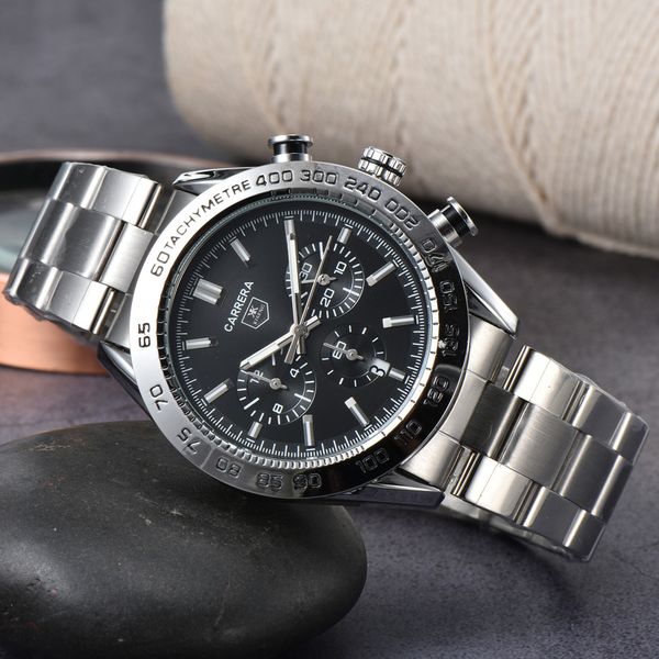 tag heuxx carrera mens watch luxury fashion stainless steel dial quartz automatic multifunction chronograph designer movement quartz watches, Slivery;black
tag heuxx carrera mens watch luxury fashion stainless steel dial quartz automatic multifunction chronograph designer movement quartz watches, Slivery;black