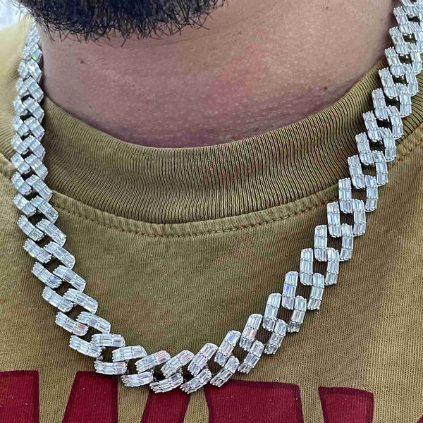 wholesale price hip hop cuban link chain necklace 925 sterling silver moissanite cuban chain 14mm baguette cuban chain
wholesale price hip hop cuban link chain necklace 925 sterling silver moissanite cuban chain 14mm baguette cuban chain