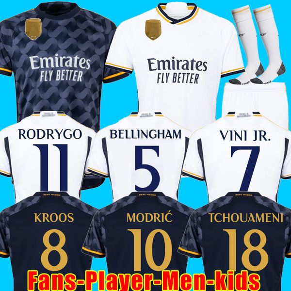 23 24 bellingham soccer jerseys vini jr camavinga tchouameni modric rodrygo 2023 2024 real madrids football shirt player version, Black;yellow
23 24 bellingham soccer jerseys vini jr camavinga tchouameni modric rodrygo 2023 2024 real madrids football shirt player version, Black;yellow