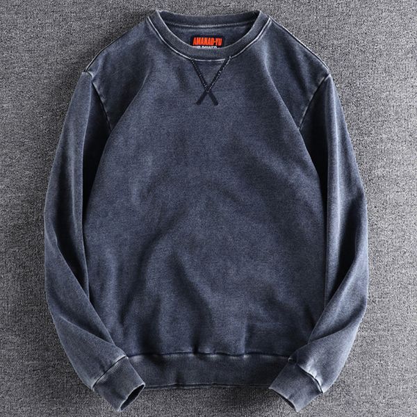 men's hoodies sweatshirts rewashing old vintage european and american style men's crewneck sweater washing soft cotton terry youth, Black
men's hoodies sweatshirts rewashing old vintage european and american style men's crewneck sweater washing soft cotton terry youth, Black