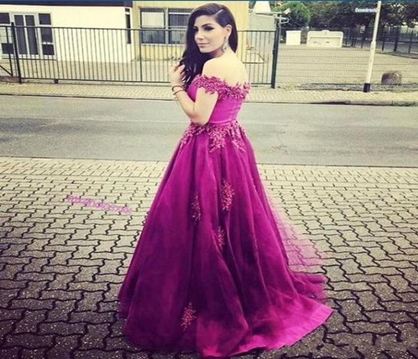2016 fuchsia off shoulder prom dresses with beaded neck a line sweep train arabic dubai formal party evening gowns6254915, Black
2016 fuchsia off shoulder prom dresses with beaded neck a line sweep train arabic dubai formal party evening gowns6254915, Black