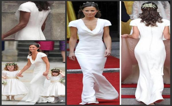 vintage affordable pippa middleton bridesmaid dress simple designer white wedding dresses a line draped neck bridal gowns uk1036241, White;pink
vintage affordable pippa middleton bridesmaid dress simple designer white wedding dresses a line draped neck bridal gowns uk1036241, White;pink