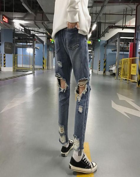 spring autumn new vintage ripped jeans for mens fashion casual knee length trousers men clothes pants denim hole bottom ds507631674028, Blue
spring autumn new vintage ripped jeans for mens fashion casual knee length trousers men clothes pants denim hole bottom ds507631674028, Blue