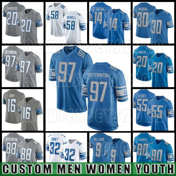 14 amon-ra st. brown football 97 aidan hutchinson jerseys jameson williams jared goff barry sanders detroits d'andre swift t.j. hockens, Black;red
14 amon-ra st. brown football 97 aidan hutchinson jerseys jameson williams jared goff barry sanders detroits d'andre swift t.j. hockens, Black;red