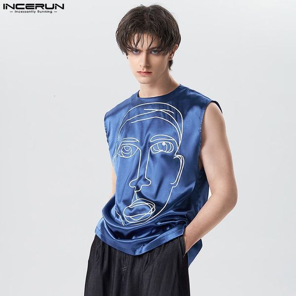 men tank men satin printing round neck sleeveless casual vests streeetwear summer 2023 fashion clothing 5xl incerun 7 230721, White;black
men tank men satin printing round neck sleeveless casual vests streeetwear summer 2023 fashion clothing 5xl incerun 7 230721, White;black