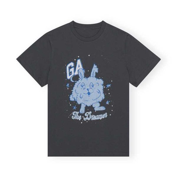 2023 spring/summer new niche gan letter sheep rabbit vintage printed round neck loose short sleeved t-shirt for women, White
2023 spring/summer new niche gan letter sheep rabbit vintage printed round neck loose short sleeved t-shirt for women, White
