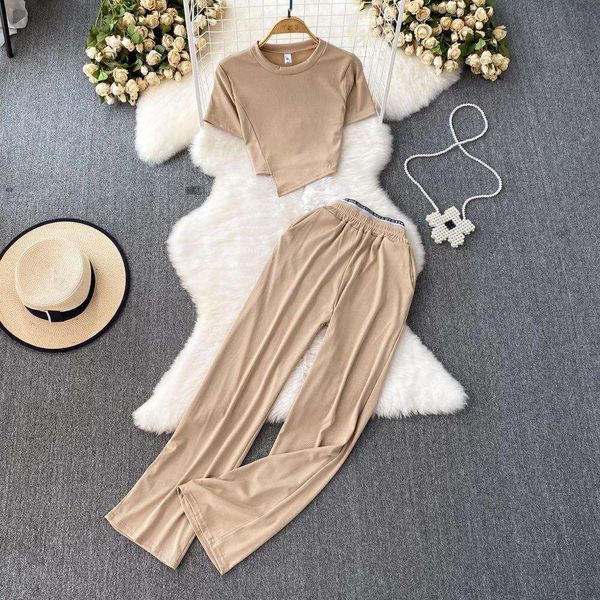 fashion suit women s short pant sleeved round neck slim fit irregular two piece high waist wide leg pants, White
fashion suit women s short pant sleeved round neck slim fit irregular two piece high waist wide leg pants, White