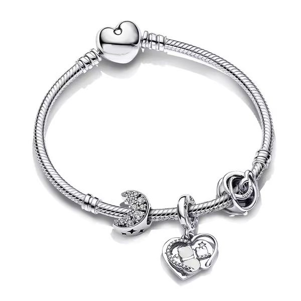 s925 silver bracelets for women designer jewelry bangles star moon string luxury jewelry engagement gift diy fit pandora bracelets, Golden;silver
s925 silver bracelets for women designer jewelry bangles star moon string luxury jewelry engagement gift diy fit pandora bracelets, Golden;silver