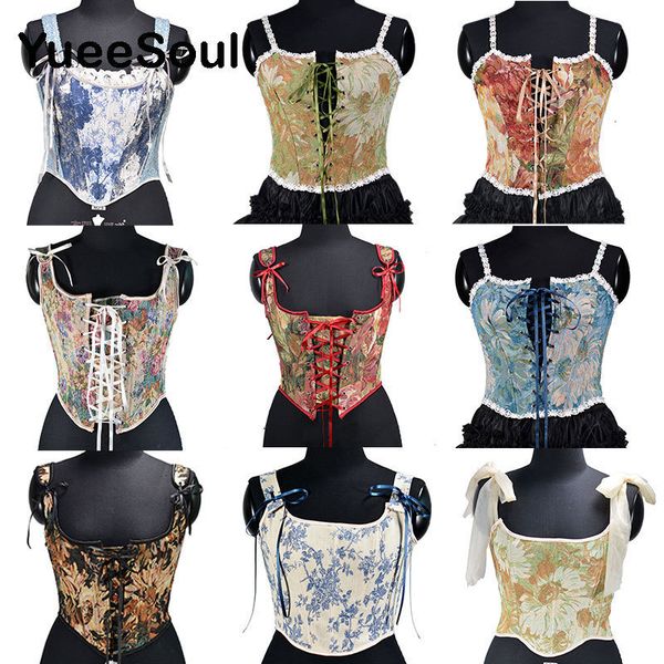 women's tanks camis 2023 vintage women corset printed sleeveless bandage hollow out slim crop fashion cute y2k female bustier camisole, White
women's tanks camis 2023 vintage women corset printed sleeveless bandage hollow out slim crop fashion cute y2k female bustier camisole, White
