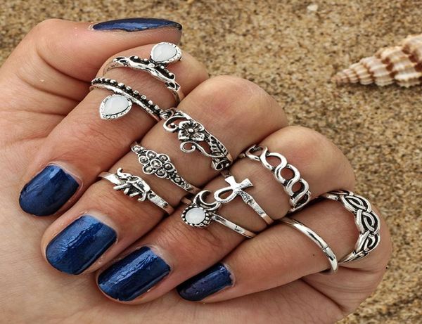 10 pcsset selling moon flower elephant joint ring set antique silver plated vintage bohemian turkish fashion women accessorie9553034, Golden;silver
10 pcsset selling moon flower elephant joint ring set antique silver plated vintage bohemian turkish fashion women accessorie9553034, Golden;silver