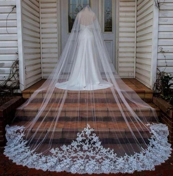 new appliqued lace wedding veils long cathedral length white ivory champagne bridal veil with comb custom made wedding veil3494777, Black
new appliqued lace wedding veils long cathedral length white ivory champagne bridal veil with comb custom made wedding veil3494777, Black