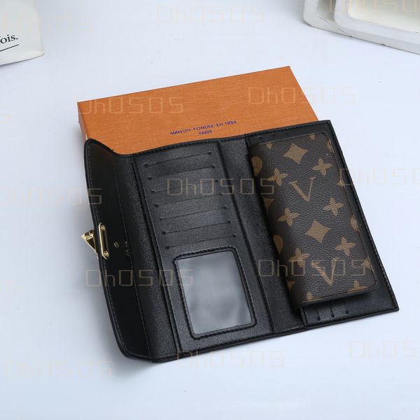 2023 fashion designer long wallet 2-piece set card holder purse metal button french print chessboard grid genuine leather coin purses luxury, Red;black
2023 fashion designer long wallet 2-piece set card holder purse metal button french print chessboard grid genuine leather coin purses luxury, Red;black