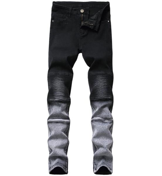 men039s jeans men stretch slim black small feet trend brand highquality pleated motorcycle pants4058599, Blue
men039s jeans men stretch slim black small feet trend brand highquality pleated motorcycle pants4058599, Blue