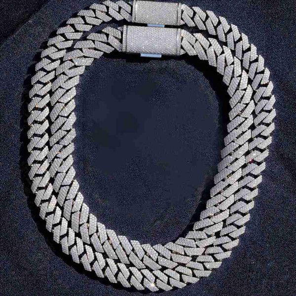 hip hop luxury jewelry 16mm 17mm 18mm width pass diamond tester 925 silver vvs moissanite cuban necklace chain
hip hop luxury jewelry 16mm 17mm 18mm width pass diamond tester 925 silver vvs moissanite cuban necklace chain