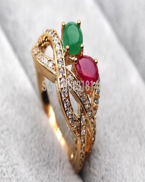 h1a18 green red 100 natural emerald ruby 14k yellow solid gold ring96409717826511, Golden;silver
h1a18 green red 100 natural emerald ruby 14k yellow solid gold ring96409717826511, Golden;silver