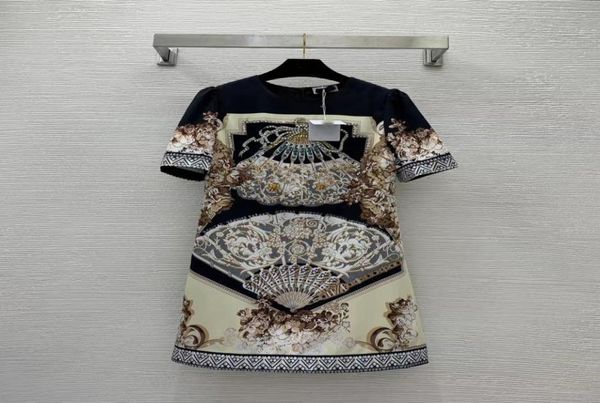 brand same style dress 2023 new spring summer short sleeve o neck fashion print milan runway dress designer dresses 021793918903, Black;pink
brand same style dress 2023 new spring summer short sleeve o neck fashion print milan runway dress designer dresses 021793918903, Black;pink