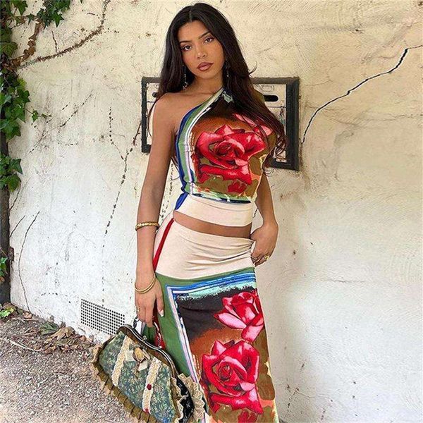 women s dresses summer fashion sloping shoulder backless high waist temperament flower print slim fit skirt suit, White
women s dresses summer fashion sloping shoulder backless high waist temperament flower print slim fit skirt suit, White