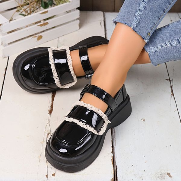 dress shoes lucyever white lace platform mary jane shoes women fashion buckle patent leather flats woman round toe black lolita shoes 230721
dress shoes lucyever white lace platform mary jane shoes women fashion buckle patent leather flats woman round toe black lolita shoes 230721
