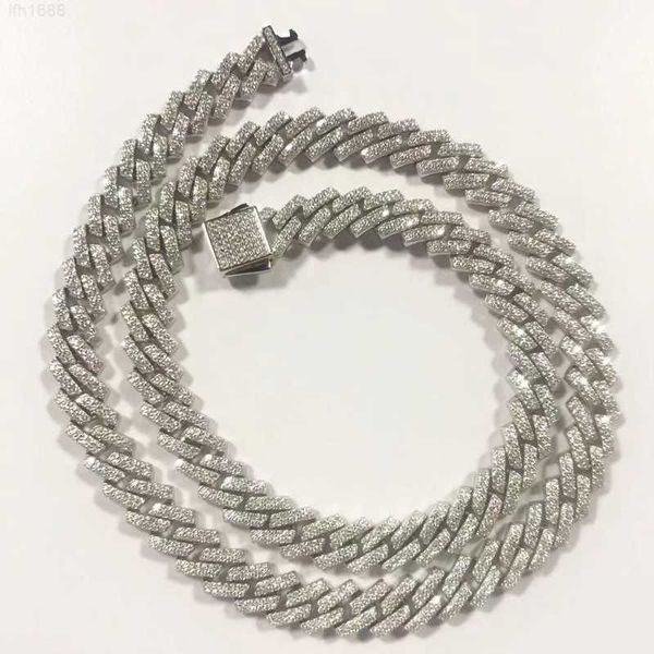 jasen custom 10mm 12mm 15mm 18mm prong hip hop iced out cz diamond stones cuban link chain necklace, Silver
jasen custom 10mm 12mm 15mm 18mm prong hip hop iced out cz diamond stones cuban link chain necklace, Silver