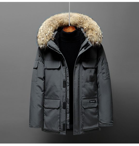 down jacket men's and women's medium length winter new canadian style overcame lovers' working clothes thick goose down jacke, Black
down jacket men's and women's medium length winter new canadian style overcame lovers' working clothes thick goose down jacke, Black