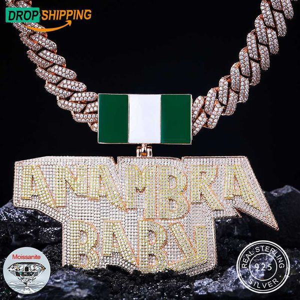 jewelry making solid rose gold plated 925 sterling silver vvs moissanite diamond iced out map buckle custom letter name pendant
jewelry making solid rose gold plated 925 sterling silver vvs moissanite diamond iced out map buckle custom letter name pendant