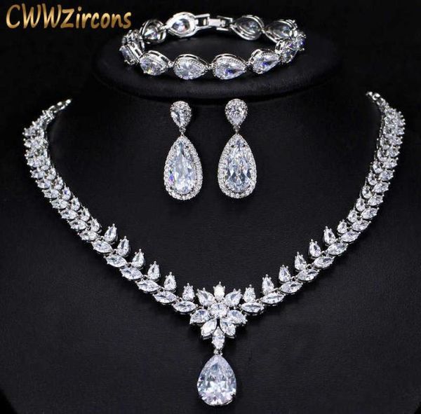 elegant women wedding jewellery african cz crystal leaf drop bridal necklace bracelet and earrings jewelry sets t294 2107145374297, Silver
elegant women wedding jewellery african cz crystal leaf drop bridal necklace bracelet and earrings jewelry sets t294 2107145374297, Silver