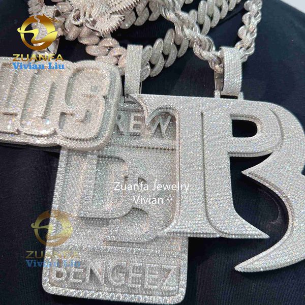 fine jewelry hip hop pendant custom name necklace sterling silver vvs moissanite iced out diamond pendant
fine jewelry hip hop pendant custom name necklace sterling silver vvs moissanite iced out diamond pendant