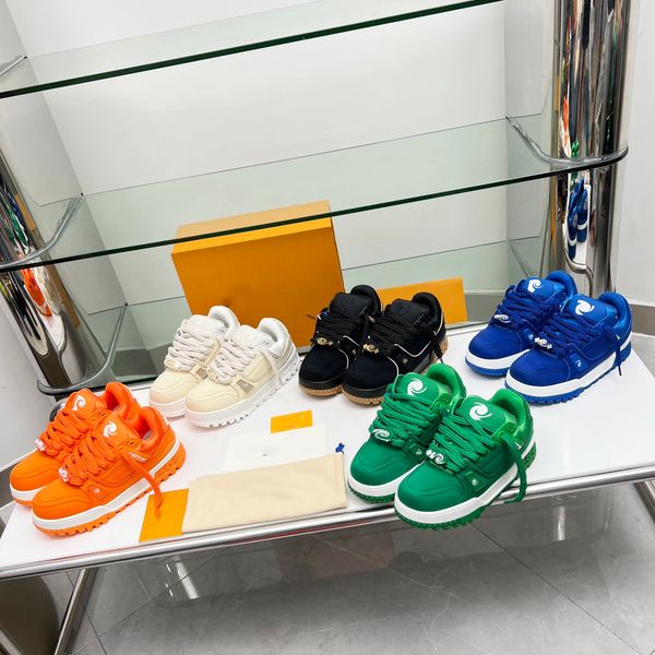 trainer sneakers designer flat sneaker virgil casual shoes denim canvas leather abloh white green letter overlays sashion platform men women, Black
trainer sneakers designer flat sneaker virgil casual shoes denim canvas leather abloh white green letter overlays sashion platform men women, Black