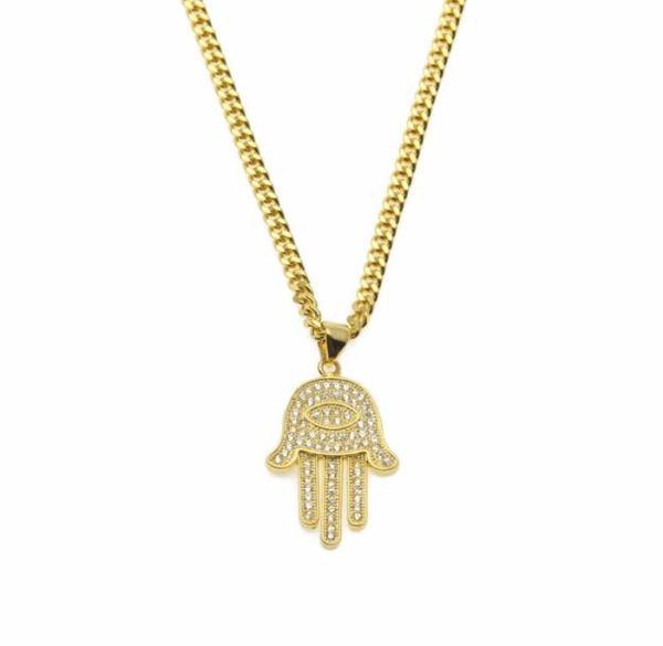 pendant necklaces gold silver fatima hamsa hand bling cz iced out charm cuban chain for women mens hip hop jewelry8210717
pendant necklaces gold silver fatima hamsa hand bling cz iced out charm cuban chain for women mens hip hop jewelry8210717