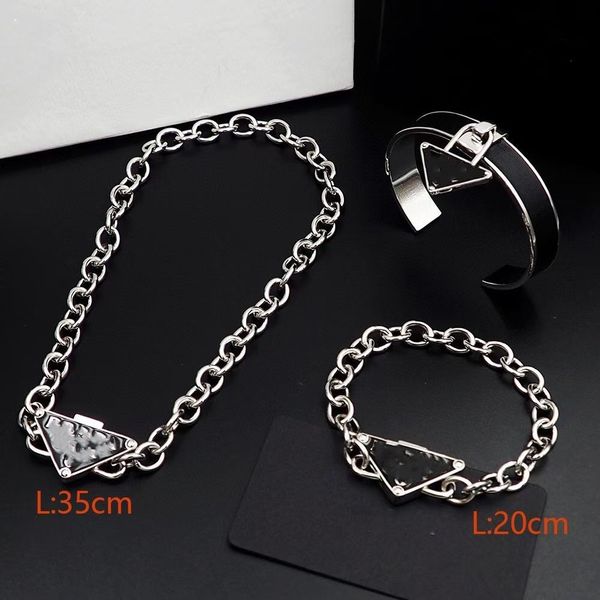 european and korean letter necklace geometric triangle drop glue neutral high grade fashion style clavicle chain bracelet set chain, Silver
european and korean letter necklace geometric triangle drop glue neutral high grade fashion style clavicle chain bracelet set chain, Silver