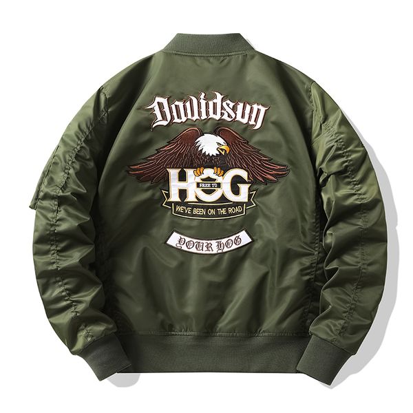 men's jackets streetwear eagle bomber jacket men baseball jacket men clothing casual embroidery man fashion jackets and coats spring au, Black;brown
men's jackets streetwear eagle bomber jacket men baseball jacket men clothing casual embroidery man fashion jackets and coats spring au, Black;brown
