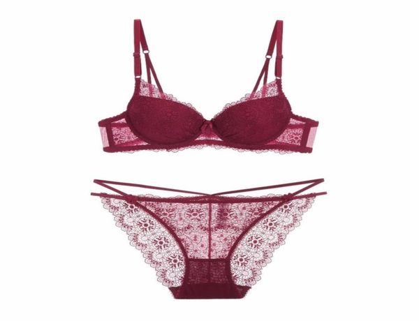 new lace hollow deep v thin thin bra set beauty back bra underwear push up lingerle set y2007081410107, Red;black
new lace hollow deep v thin thin bra set beauty back bra underwear push up lingerle set y2007081410107, Red;black