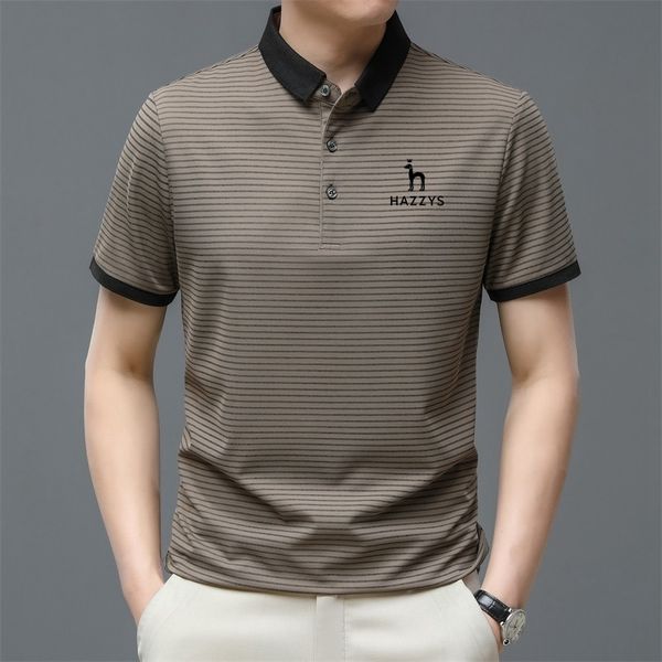 men's polos summer 2023 allmatch tshirt hazzys shortsleeved business casual polo shirt brand clothing 230721, White;black
men's polos summer 2023 allmatch tshirt hazzys shortsleeved business casual polo shirt brand clothing 230721, White;black