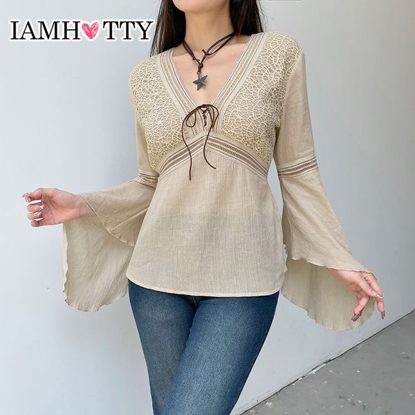 women's t-shirt iamty fairycore lace patchwork t-shirt women coquette aesthetic flare long sleeve vintage grunge chic elegant shirts y, White
women's t-shirt iamty fairycore lace patchwork t-shirt women coquette aesthetic flare long sleeve vintage grunge chic elegant shirts y, White