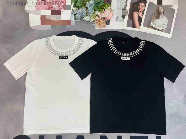 summer t shirt heavy industry nail drill short sleeve knitted t shirt women fashion solid color versatile slim casual tees, White
summer t shirt heavy industry nail drill short sleeve knitted t shirt women fashion solid color versatile slim casual tees, White