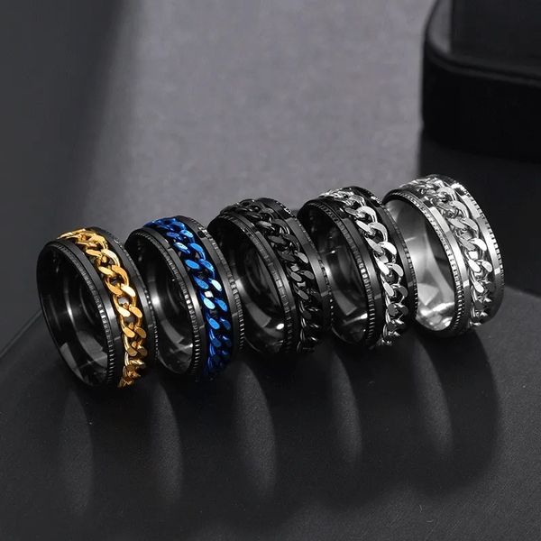 30 pcs mens rotatable multiple colors optional rings anti anxiety relief stress relaxation rings mens rotatable chain knuckles jewelry gift, Golden;silver
30 pcs mens rotatable multiple colors optional rings anti anxiety relief stress relaxation rings mens rotatable chain knuckles jewelry gift, Golden;silver