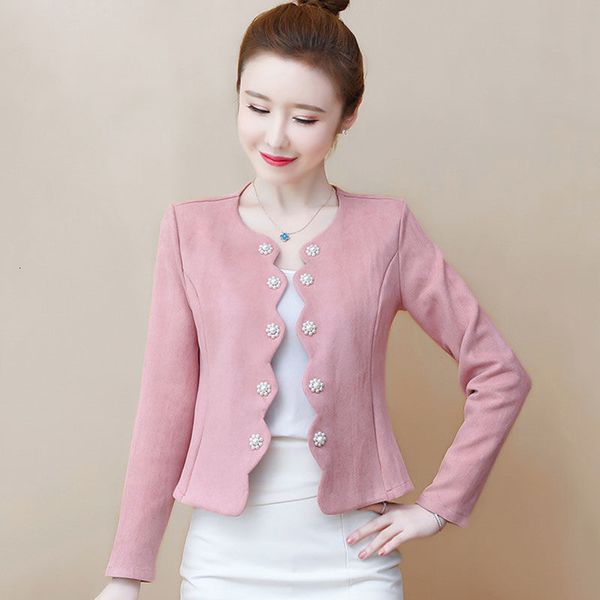 women's jackets #5364 black white pink red short jacket women buttons office cardigan coats femme slim outerwear korean style thin spri, Black;brown
women's jackets #5364 black white pink red short jacket women buttons office cardigan coats femme slim outerwear korean style thin spri, Black;brown