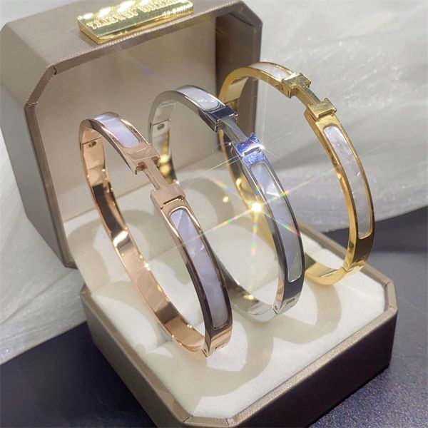 luxury brand jewelry stainless steel letter h bangle bracelet for women gift, Black
luxury brand jewelry stainless steel letter h bangle bracelet for women gift, Black