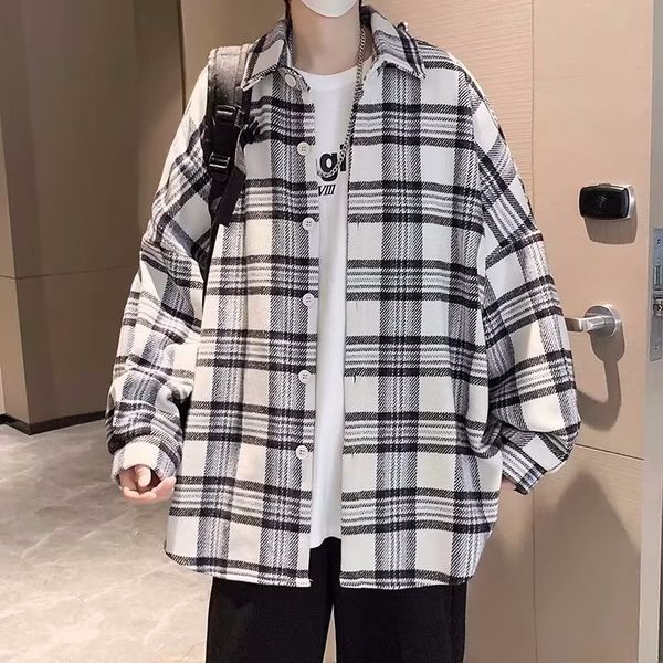 men's casual shirts coat design small shirt port wind day tie clothes 230721, White;black
men's casual shirts coat design small shirt port wind day tie clothes 230721, White;black
