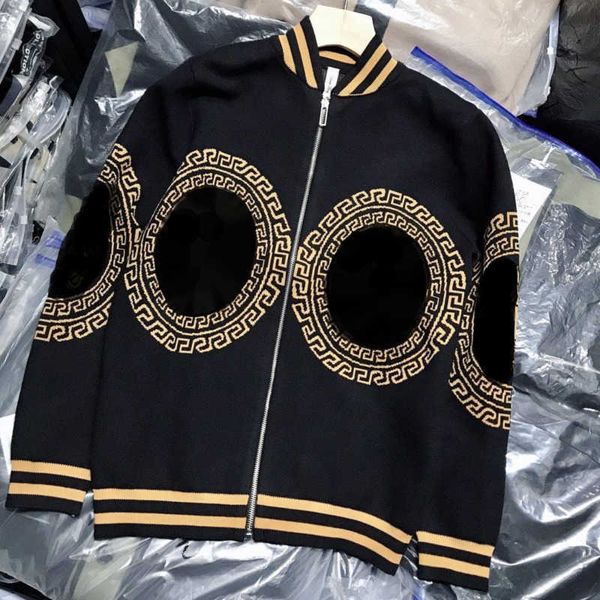 high version wool sweaters men knitting cardigan medus embroidered sweater vers designer jacket fashion jacquard knit coat, White;black
high version wool sweaters men knitting cardigan medus embroidered sweater vers designer jacket fashion jacquard knit coat, White;black