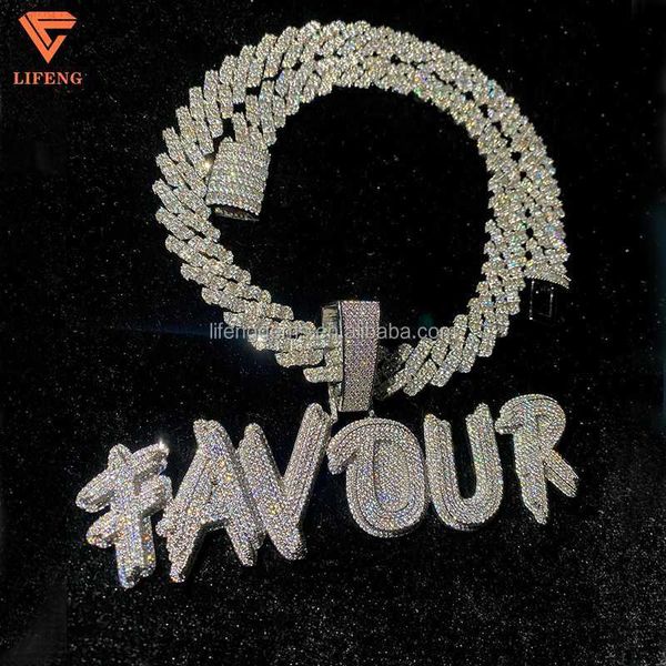 customized iced out letter pendant miami cuban link chain 925 silver vvs moissanite pendant for hiphop necklace jewelry
customized iced out letter pendant miami cuban link chain 925 silver vvs moissanite pendant for hiphop necklace jewelry