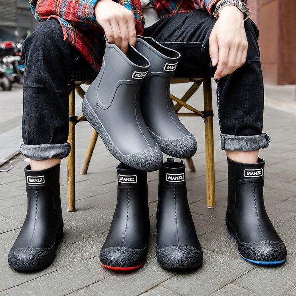 safety shoes fashion outdoor men's rain boots male slip on waterproof working fishing boot 230721, Black;brown
safety shoes fashion outdoor men's rain boots male slip on waterproof working fishing boot 230721, Black;brown