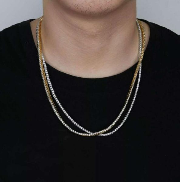 hip hop diamonds tennis chain necklaces for men luxury crystal graduated chains 18k gold plated gold silver copper zircons necklac8365022, Black
hip hop diamonds tennis chain necklaces for men luxury crystal graduated chains 18k gold plated gold silver copper zircons necklac8365022, Black