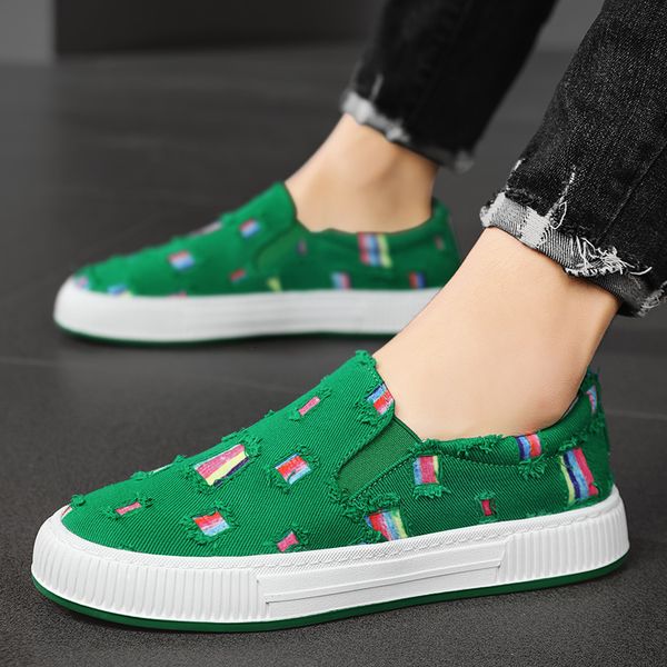 dress shoes fashion canvas men breathable vulcanize male comfortable spring casual loafers outdoor walking footwear 230721, Black
dress shoes fashion canvas men breathable vulcanize male comfortable spring casual loafers outdoor walking footwear 230721, Black